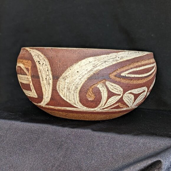 Hand Thrown Pottery Ceramic Stoneware Bowl by G. Wilson - Picture 2 of 11